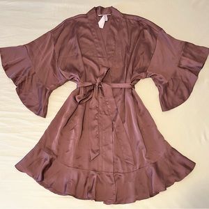 Victoria’s Secret Flounce Satin Robe